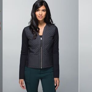 Lululemon Cardigan & Again Black size 8 fit